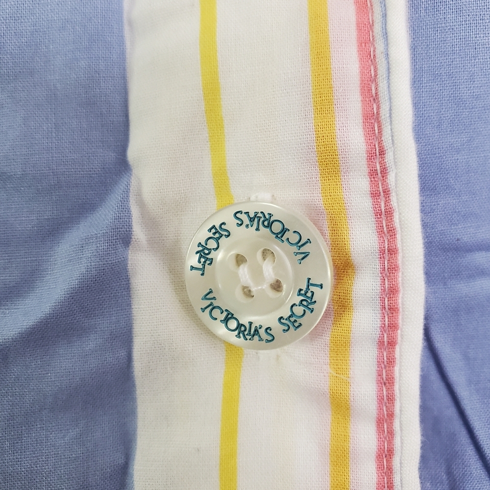 EUC Victoria's Secret Vintage Rainbow Pajama Set Cotton L - Picture 7 of 7